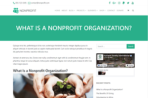 Nonprofit Charity WordPress Theme