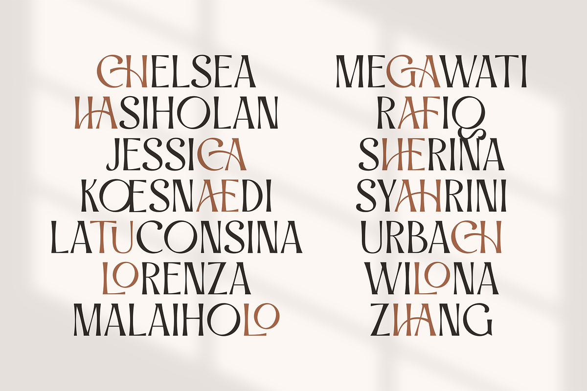 Saqirah - Elegant Display Serif, a Serif Font by Artchitype Studio (Photo 8 of 16)
