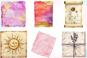 Watercolor Paper Note Boho Clipart, a Seasonal Illustration by Canvas Craft (Thumbnail 3 of 3)