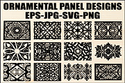 Intricate Decor Panel Bundle, an Object Graphic by Designer_Momina (Thumbnail 1 of 13)
