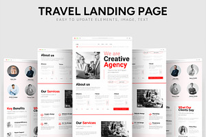 Agency Landing Page, an UI Kit Template by CreativeShaper
