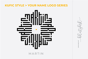 MARTIN - Kufic Style Name Logo Serie, a Branding & Logo Template by BULENT YUKSEL (Thumbnail 1 of 2)