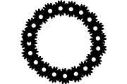 Floral HeartWreath Black Silhouet, a Person Illustration by Designer_Momina (Thumbnail 2 of 20)