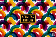 Colorful Swirling Brushstrokes Paper, a Pattern Graphic by Creative Store (Thumbnail 3 of 4)