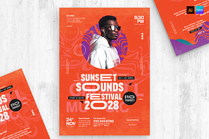 Music Festival Poster Template, a Poster Template by BrandPacks