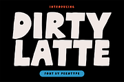 Dirty Latte - Cafe Logo Font, a Sans Serif Font by Pekotype (Thumbnail 1 of 15)