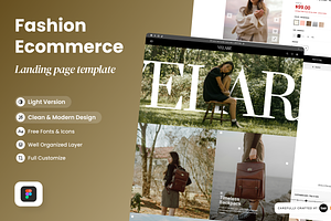 Fashion Ecommerce Landing Page, a Landing Page Template by SLAB! Design