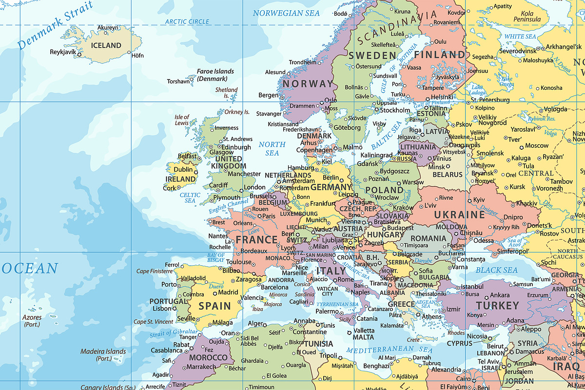 Political World Map. Vector. Layered, an Education Illustration by PorcuPen Works (Photo 5 of 7)
