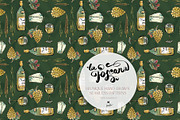 Tuscany Tiles Wine Seamless Patterns, a Pattern Graphic by KaramfilaS (Thumbnail 7 of 18)