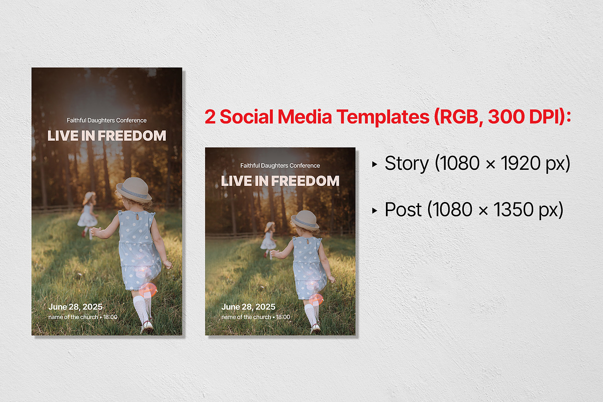 A4 Church Conference Poster Template, a Print Template by Chist Design (Photo 2 of 3)