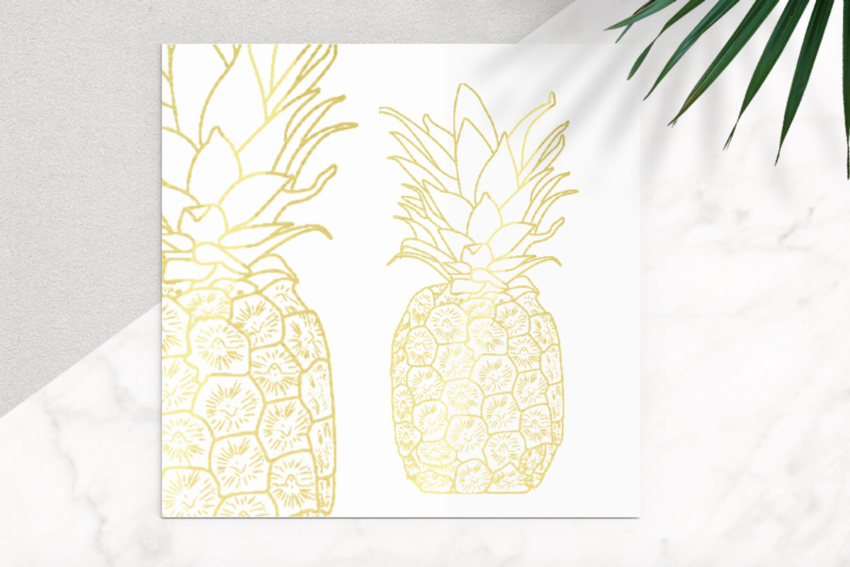 Gold Pineapple Vector Icon, an Icon by Aloha Philly (Photo 1 of 8)