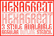 Hexagreat - Sport Display Font, a Sans Serif Font by Invasi Studio (Thumbnail 1 of 11)