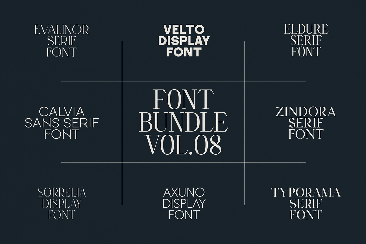 Font Bundle Vol.08 - 8 Premium Fonts, a Serif Font by Only Fonts (Photo 26 of 26)