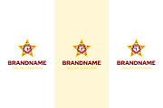 Letter C G J Pizza Star Logo Set, a Branding & Logo Template by Pray Art Design Studio (Thumbnail 1 of 2)