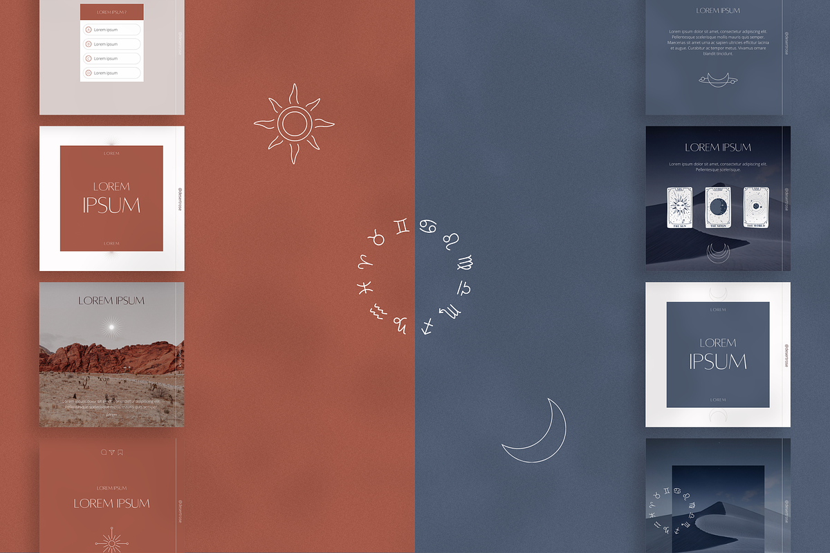 Desert Rose - Insta CANVA templates, a Social Media Template by Cam' Studio (Photo 5 of 6)