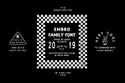 EMBRO Font Family, a Sans Serif Font by Flatface (Thumbnail 4 of 9)