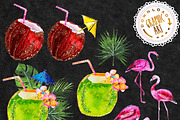 Tropical Summer Clip Art, a Texture Illustration by Download Graphic Art (Thumbnail 3 of 6)