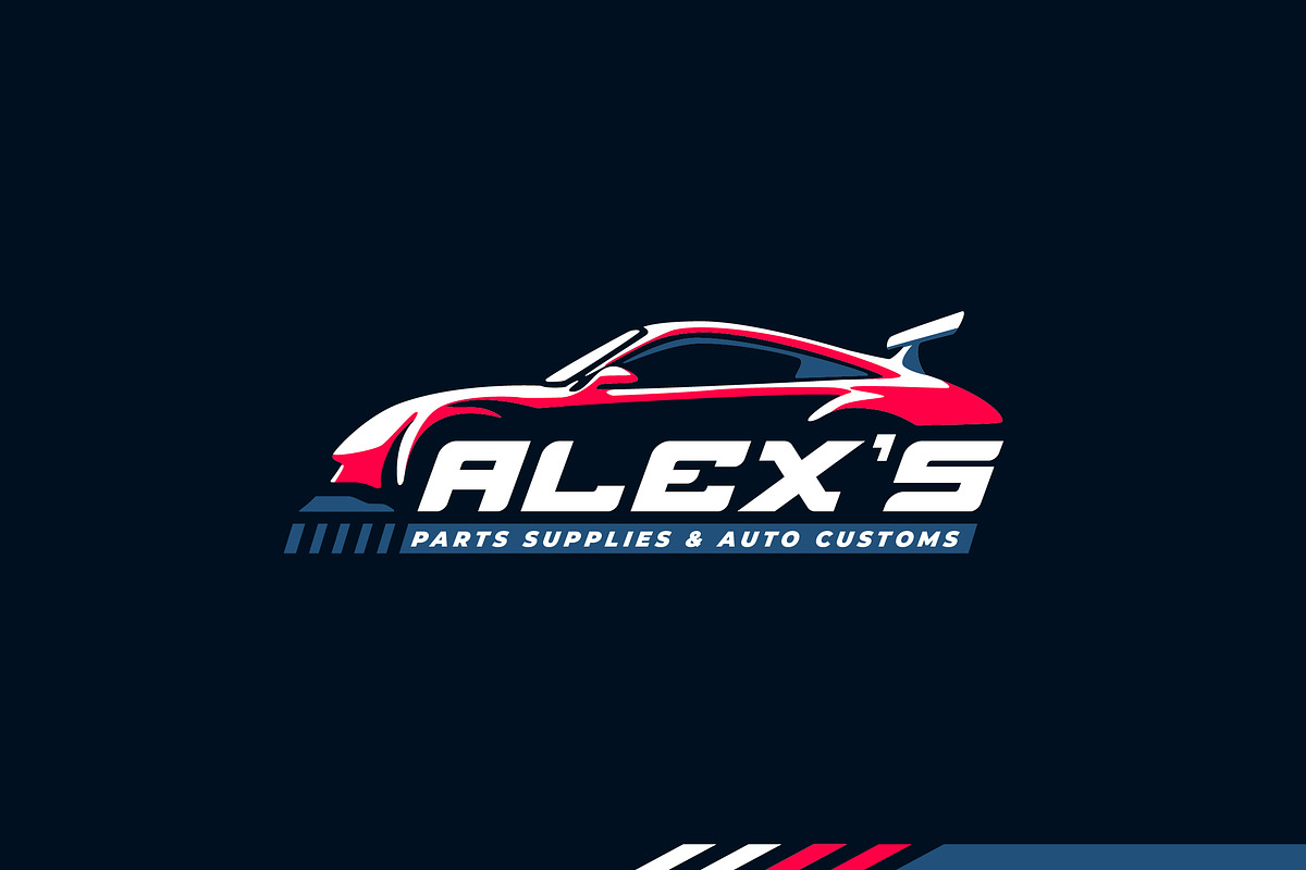 Custom Sport Car Logo, a Branding & Logo Template by Suhandi