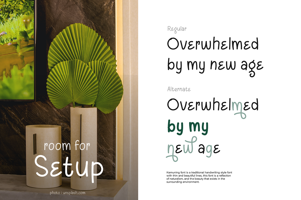 Kemuning Typeface, a Script Font by Phoenix Dungeon (Photo 7 of 9)