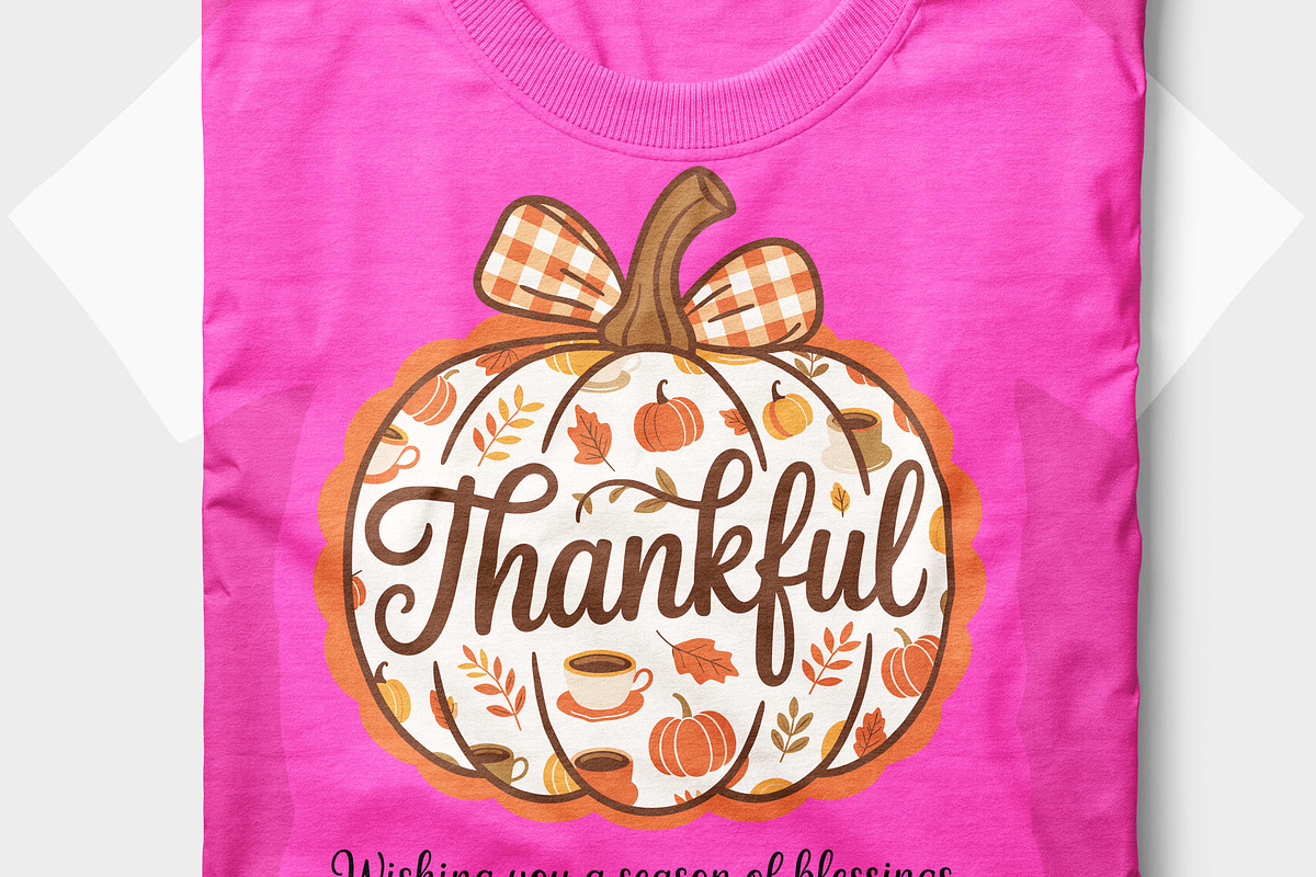 Thankful T Shirt Design, Preppy Fall, a Seasonal Illustration by Unique Design Team (Photo 4 of 7)