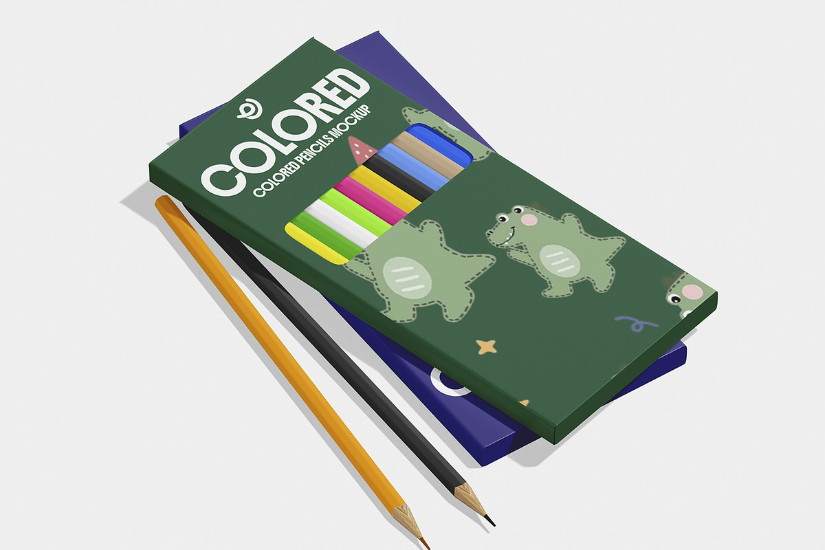 Colored Pencils Mockup, a Pens & Pencil Mockup by Unerispace (Photo 2 of 5)
