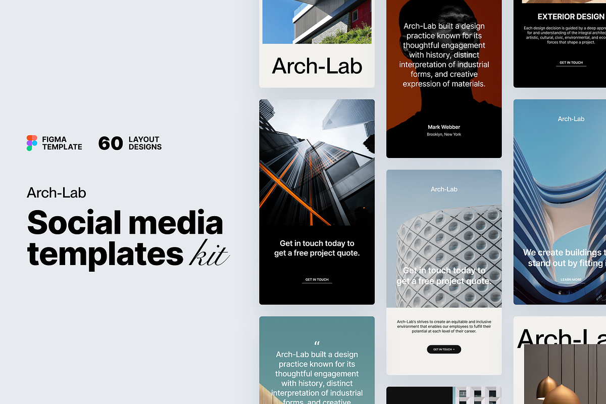 Arch-Lab Social Media Kit, a Social Media Template by Skaler Lab (Photo 1 of 6)