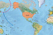 Vector map of world relief, a Graphic by One Stop Map (Thumbnail 2 of 3)