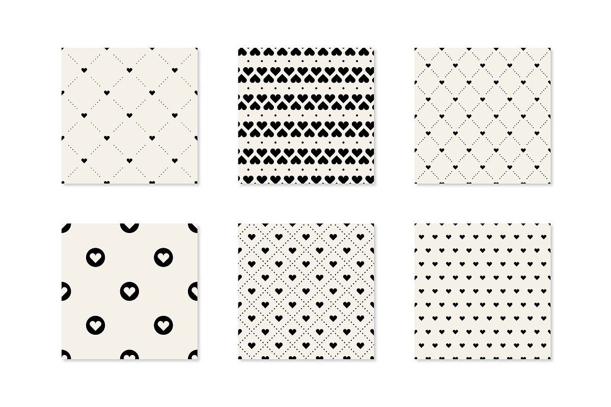 Valentine's Seamless Patterns Bundle, a Pattern Graphic by Curly_Pat (Photo 4 of 6)