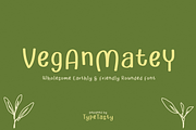 VeganMatey – Rounded Friendly Font, a Handwritten Font by TypeTasty Font (Thumbnail 1 of 10)