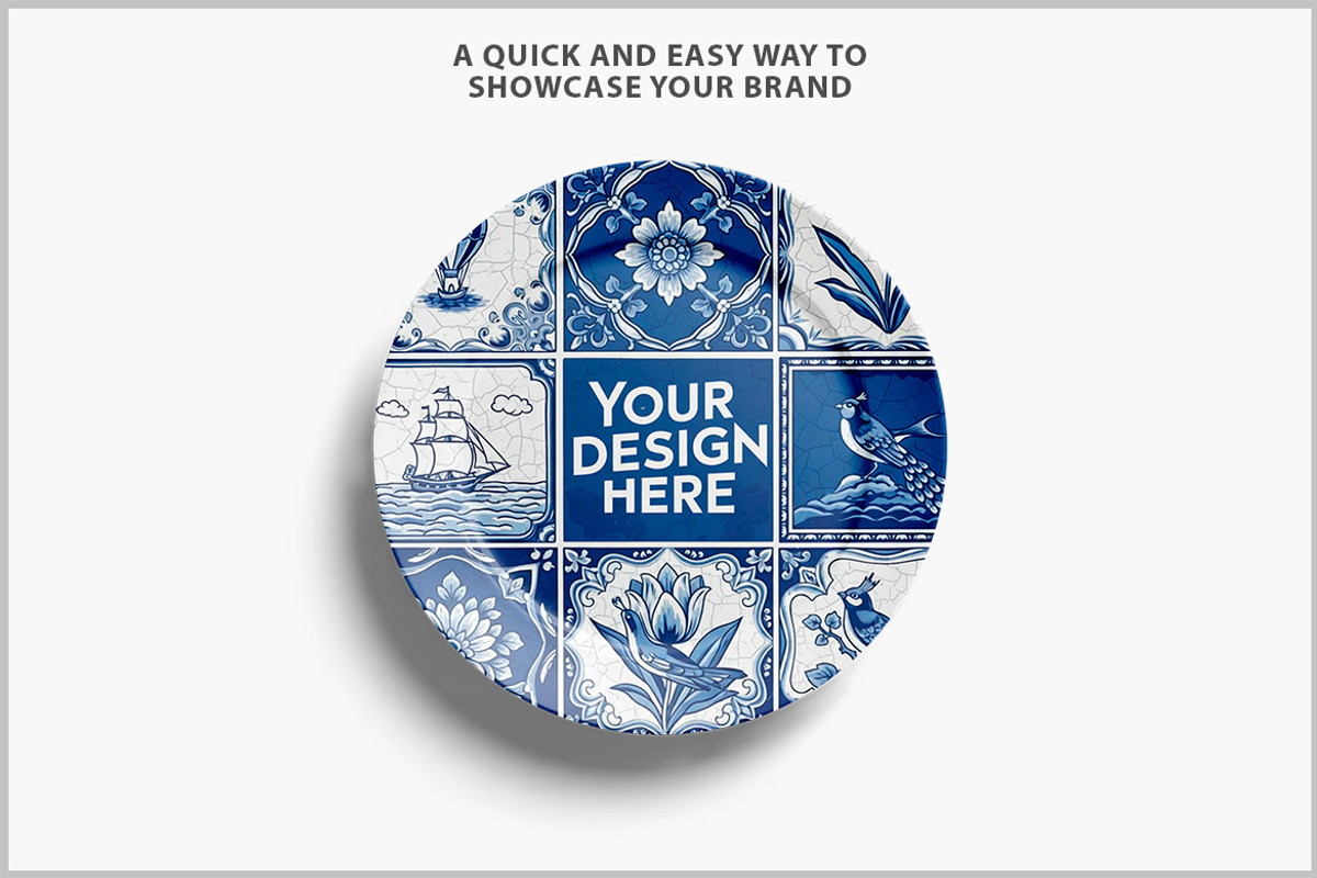 Ceramic Plate Mockup PSD, a Product Mockup by Bruno's Shop (Photo 2 of 4)