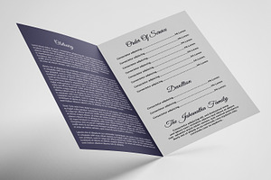 Funeral Program Template - V851