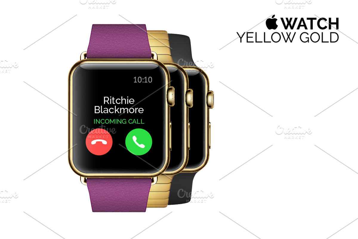 Best vector Apple Watch(full)+ BONUS, a Product Mockup by voin_Sveta (Photo 2 of 7)