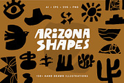 ARIZONA SHAPES | 150+ ILLUSTRATIONS, a Decorative Illustration by Favete Art (Thumbnail 1 of 15)