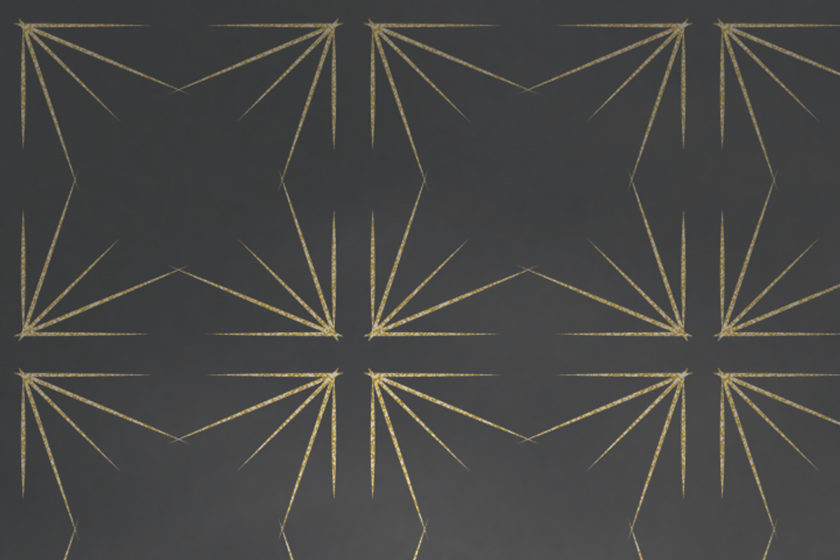 Art Deco Glitter Patterns & Graphics preview 3