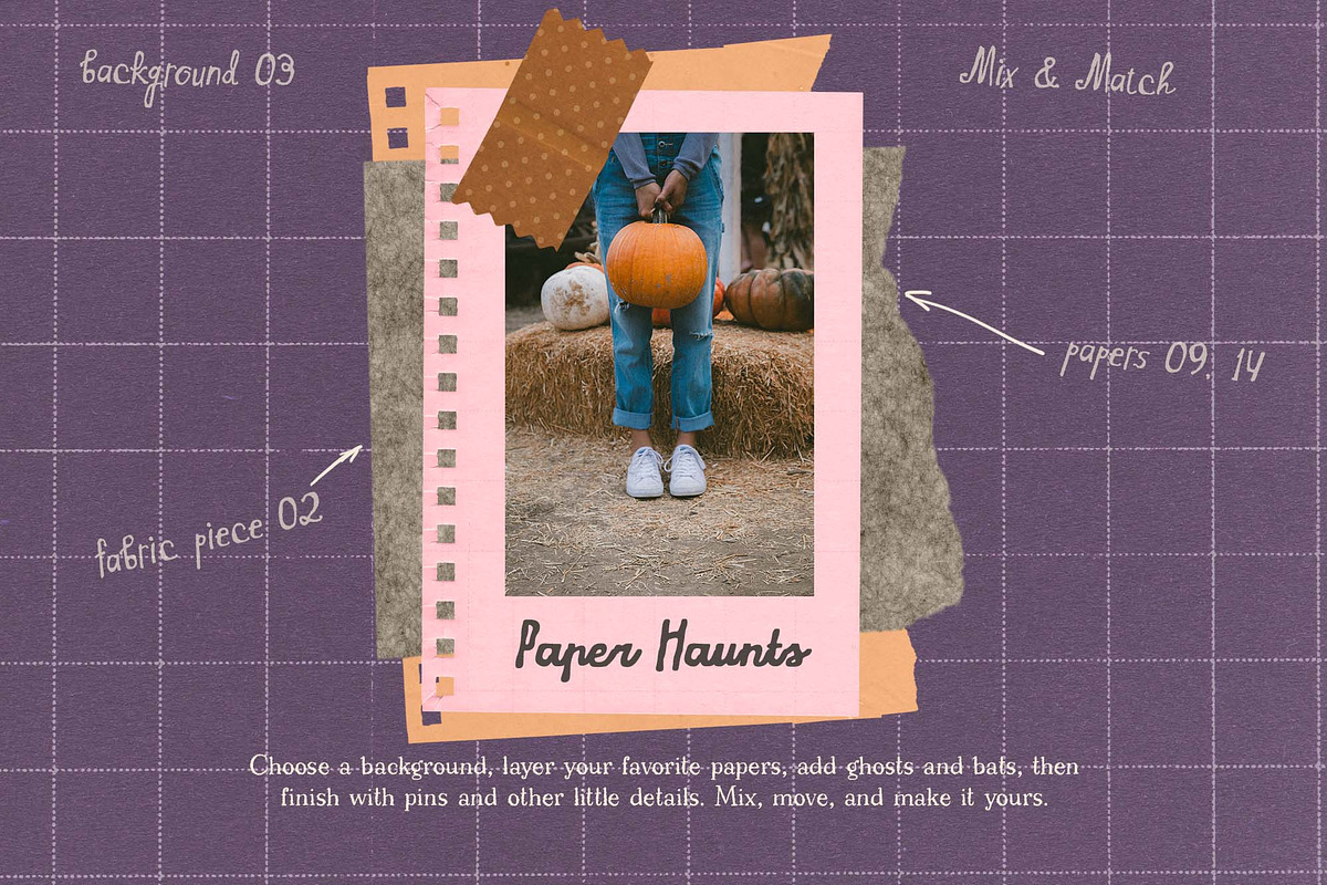 Paper Haunts – Halloween Collage, an Object Graphic by DigARTbyHavroshka (Photo 4 of 12)