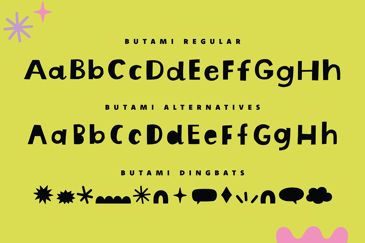Butami | Quirky Font Family, a Handwritten Font by Point and Poem (Photo 7 of 14)