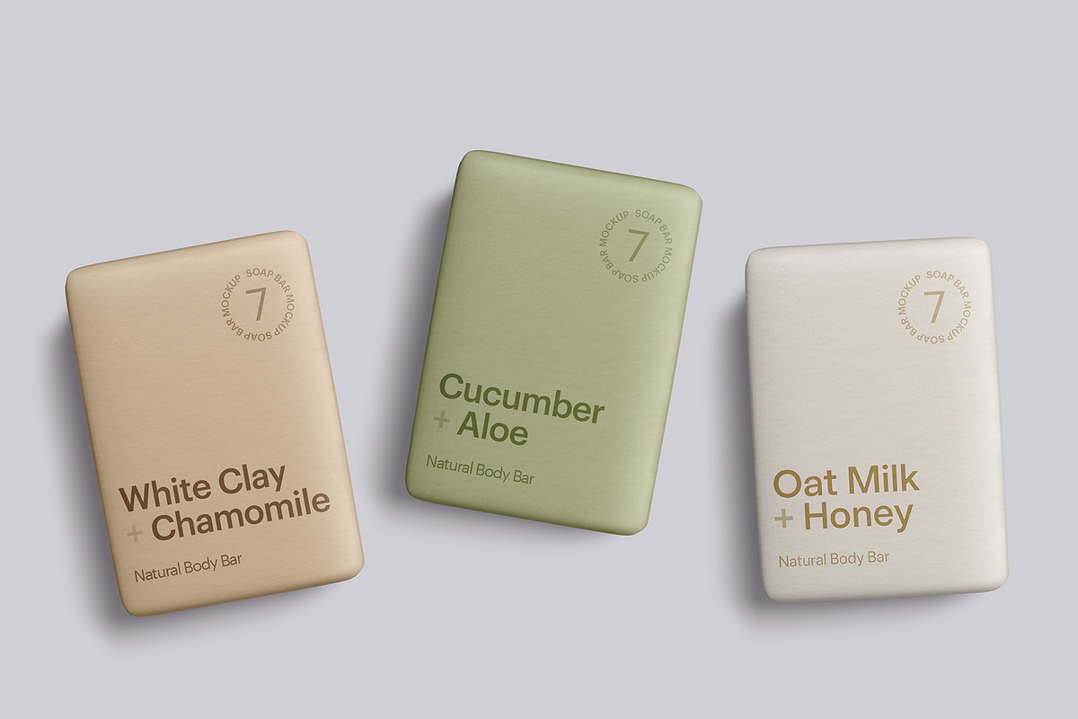 Soap Bar Mockup Bundle, a Packaging Mockup by GraphicWave (Photo 7 of 12)