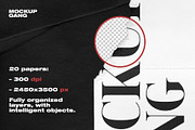 Wrinkled Paper Mockup Bundle, a Print Template by Mockup Gang (Thumbnail 3 of 5)