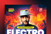 Electro Night Party Flyer, a Flyer Template by Verazo (Thumbnail 2 of 2)
