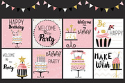 Party cards and flyers big set, a Decorative Illustration by Happiestsim (Thumbnail 10 of 13)