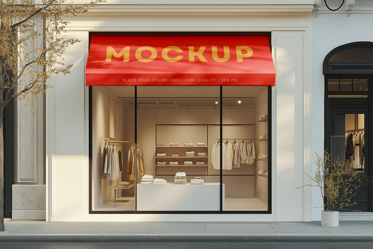 Storefront Awning Mockup Set, a Mockup by dpi (Photo 8 of 9)