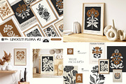 Linocut Poster Bundle | 11 in 01, an Object Graphic by KetteCreate (Thumbnail 3 of 12)