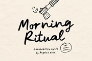 Morning Ritual | Script font, a Script Font by AngelinaKovel (Thumbnail 1 of 12)