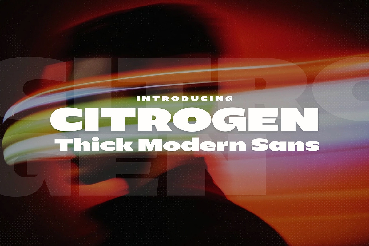 Citrogen - Wide Hipster Typeface, a Sans Serif Font by HipFonts (Photo 1 of 9)