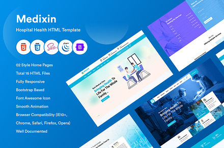 Hospital Health HTML5 Template, a Bootstrap Template by CodexCoder Themes
