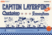 Bassball & Varsity fonts, a Script Font by panakota studio (Thumbnail 1 of 18)
