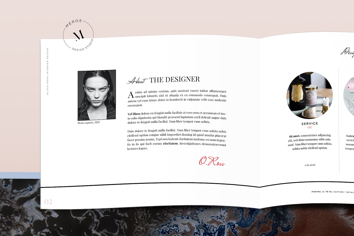 SALE - 30% off -The Olivia Portfolio, a Brochure Template by STUDIO MEROE (Photo 1 of 10)