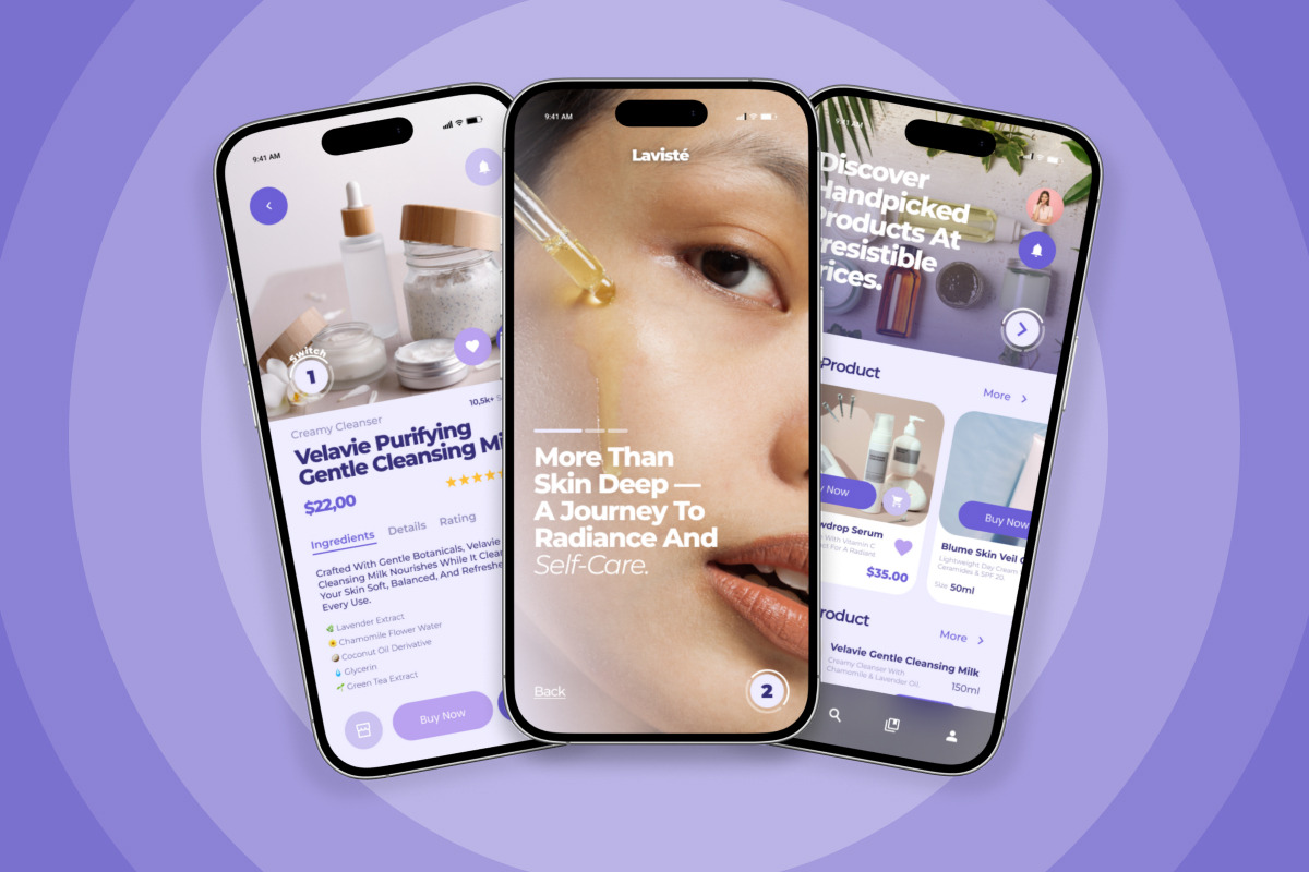 Lavisté – Beauty Store App UI Design, an App Template by twinstd (Photo 3 of 5)