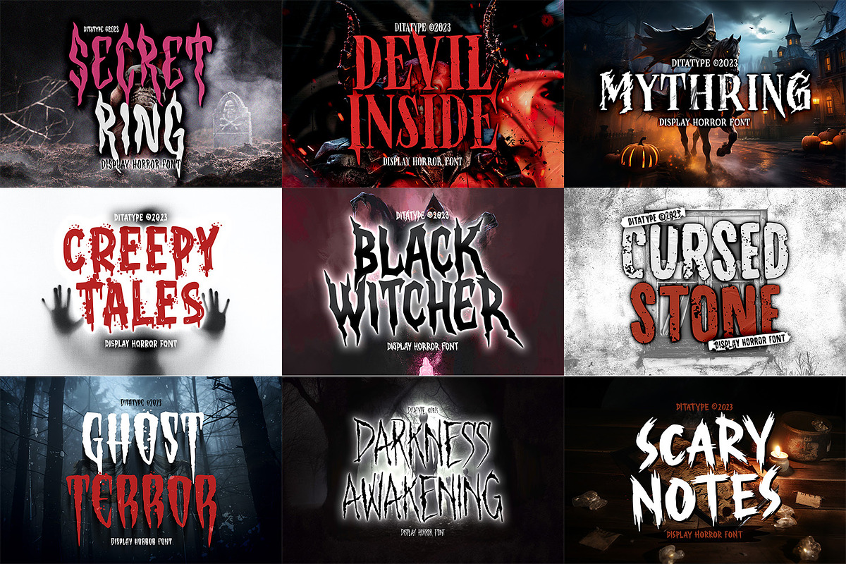 Special Horror Font Bundle, a Handwritten Font by Ditatype (Photo 13 of 13)