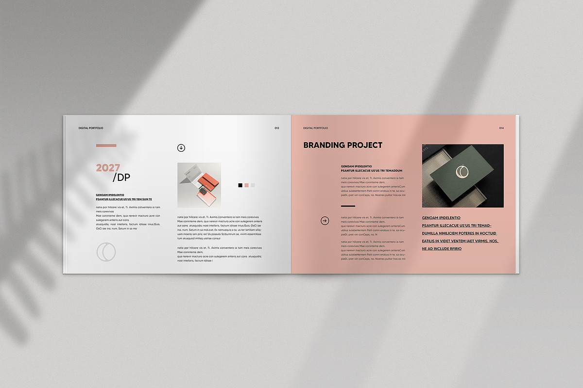 Minimal Portfolio Template, a Brochure Template by KreateTribe (Photo 6 of 9)